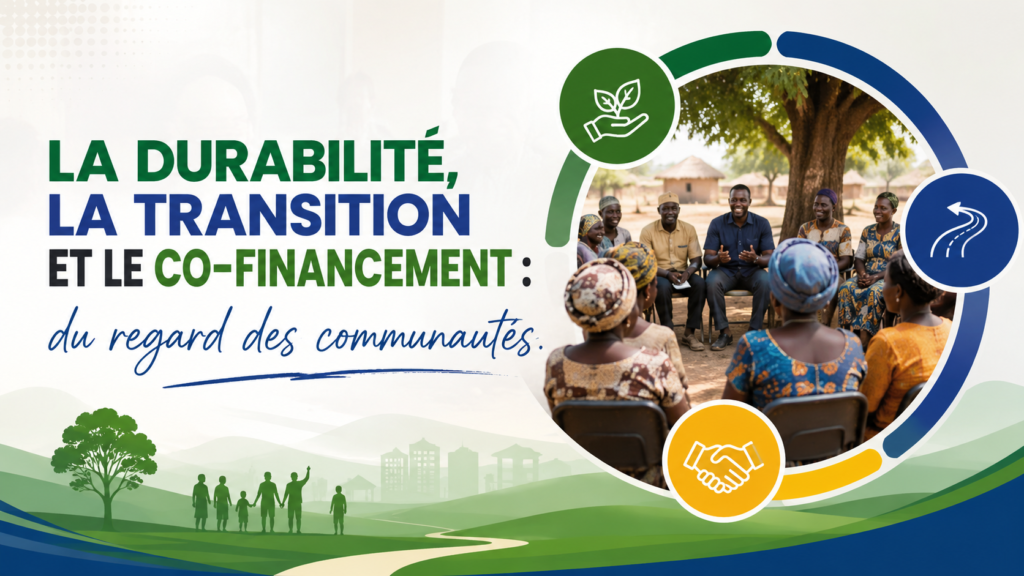 LA DURABILITÉ, LA TRANSITION ET LE CO-FINANCEMENT : du regard des communautés